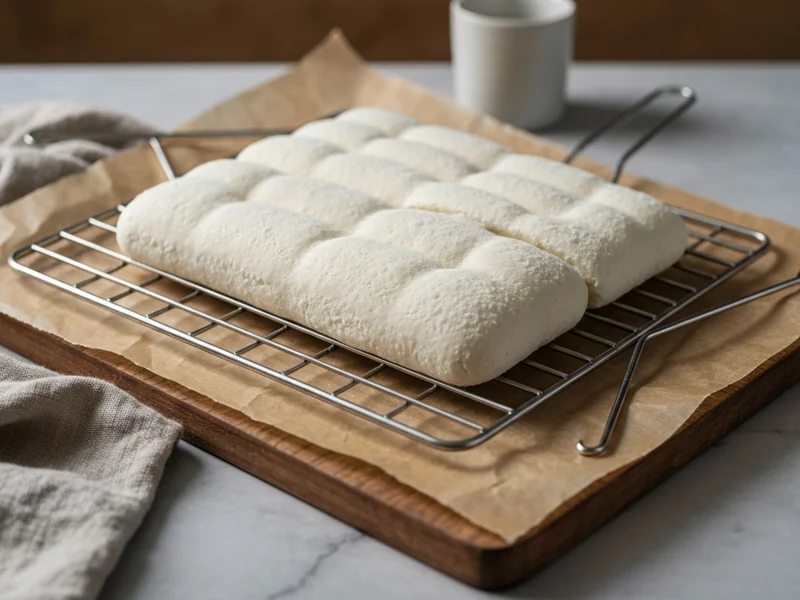 pâte blanche de bicarbonate étalée sur une grille de four posée sur du papier cuisson, gros plan, lu